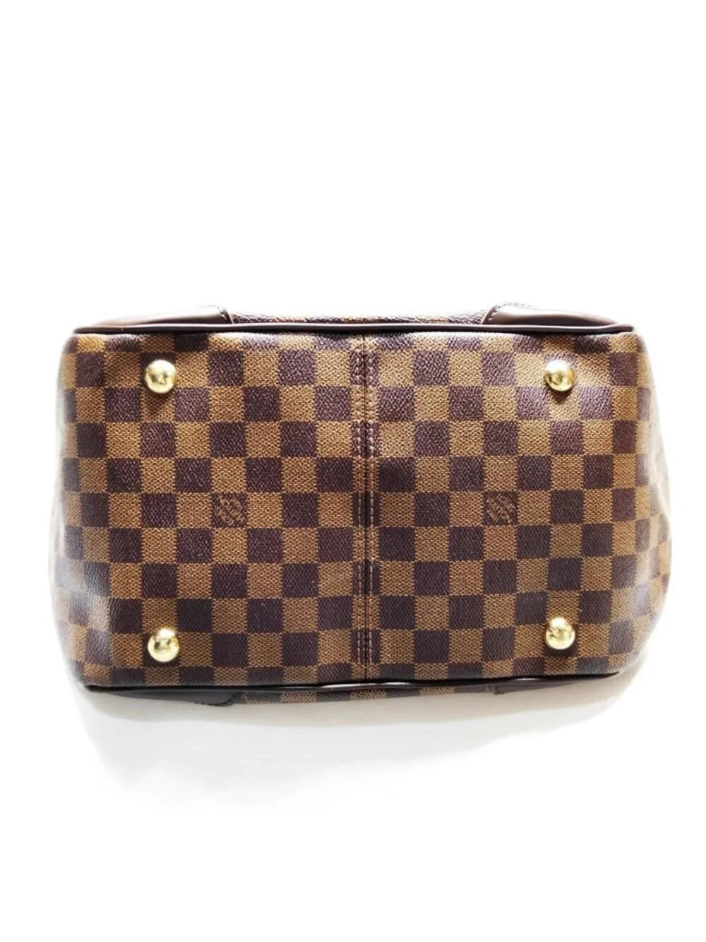 Authentic Louis Vuitton Verona MM Damier Ebene Shoulder Tote Handbag Brown